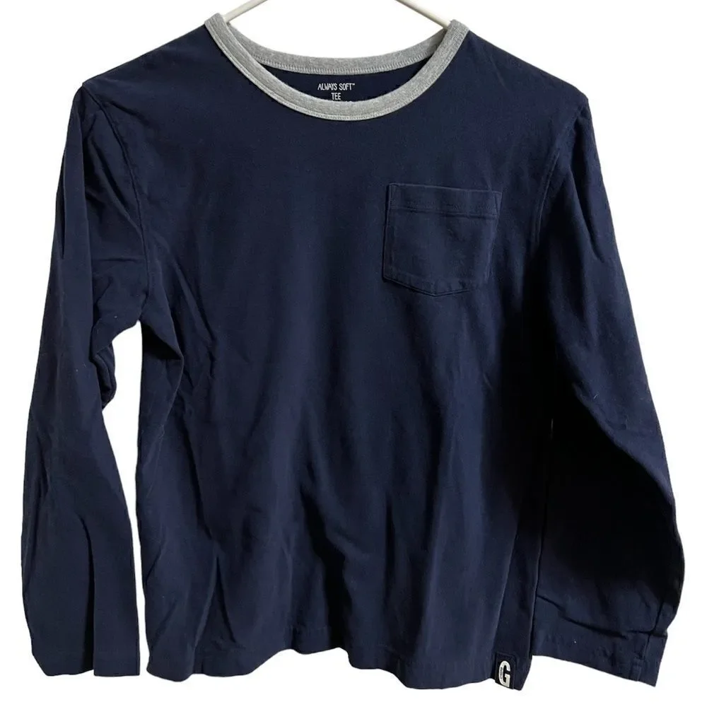 Gymboree youth boys size 10 blue/gray Always Soft long sleeved Tee.